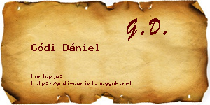 Gódi Dániel névjegykártya